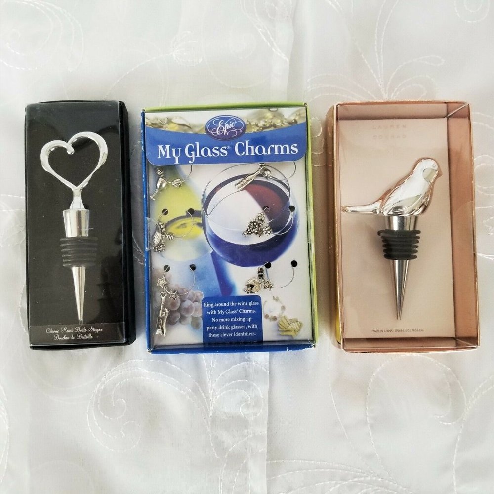 Lauren Conrad Kate Aspen Wine Stoppers Epic Charms
